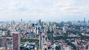 City Skyline of High-rise Buildings in Shanghai