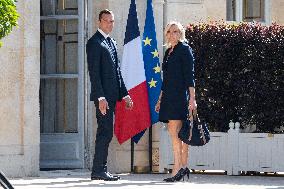 President Macron Meets With RN Party - Paris