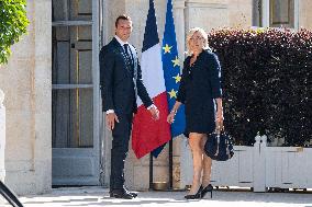 President Macron Meets With RN Party - Paris