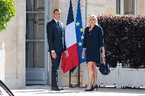 President Macron Meets With RN Party - Paris