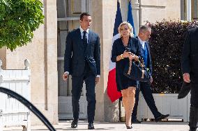 Le Pen And Bardella The Elysee - Paris