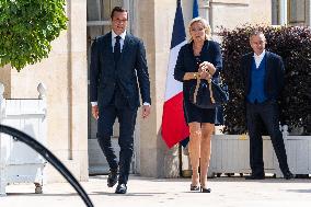 Le Pen And Bardella The Elysee - Paris