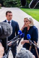 Le Pen And Bardella The Elysee - Paris