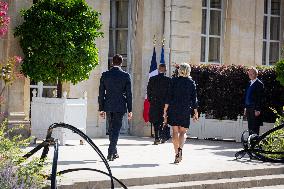 Meeting Between Representatives Of The Rassemblement National And Emmanuel Macron At Palais Elysée, In Paris