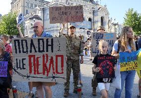 Dont Be Silent! Captivity Kills! rally in Kyiv