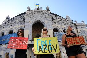 Dont Be Silent! Captivity Kills! rally in Kyiv