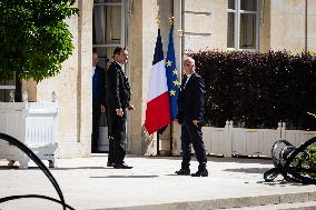 Meeting Between Éric Ciotti And Emmanuel Macron At Palais Elysée, In Paris