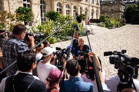 Meeting Between Representatives Of The Rassemblement National And Emmanuel Macron At Palais Elysée, In Paris