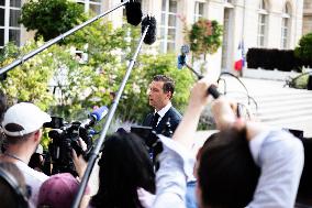 Meeting Between Representatives Of The Rassemblement National And Emmanuel Macron At Palais Elysée, In Paris