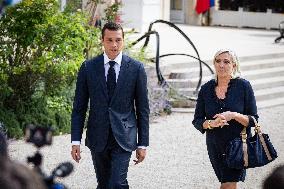 Meeting Between Representatives Of The Rassemblement National And Emmanuel Macron At Palais Elysée, In Paris