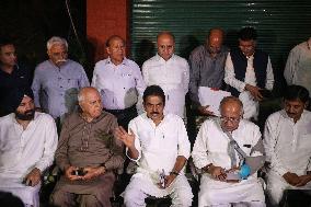 National Conference And Congress Party Joint Press Conference In Srinagar