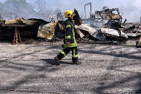 Aftermath of Russian missile and drone attack in Odesa regionAftermath of Russian missile and drone attack in Odesa region