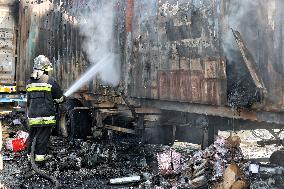 Aftermath of Russian missile and drone attack in Odesa regionAftermath of Russian missile and drone attack in Odesa region