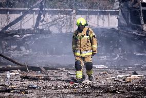 Aftermath of Russian missile and drone attack in Odesa regionAftermath of Russian missile and drone attack in Odesa region