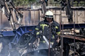 Aftermath of Russian missile and drone attack in Odesa regionAftermath of Russian missile and drone attack in Odesa region