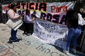 Feminist Collectives In Mexico, Demand Justice For The Feminicide Of Azul De La Rosa