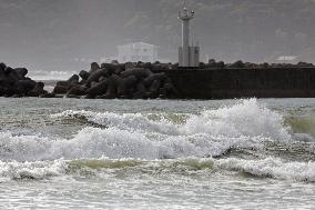 Strong typhoon heading toward southwestern Japan