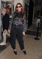 Katie Holmes At The Paris Theatre - NYC