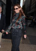 Katie Holmes At The Paris Theatre - NYC