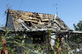 Aftermath of August 26 Russian attack in Dnipropetrovsk region