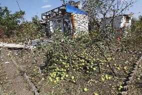 Aftermath of August 26 Russian attack in Dnipropetrovsk region