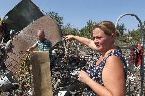 Aftermath of August 26 Russian attack in Dnipropetrovsk region