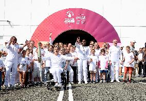 Paris 2024 - Arrival Of The Paralympic Flame In Calais