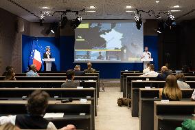 French Armed forces Press Conference about the Olympics - Paris