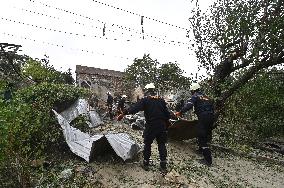 Russian drone attack on residential area in Zaporizhzhia