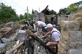 Russian drone attack on residential area in Zaporizhzhia