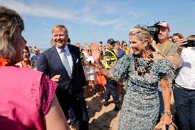 Dutch Royals Pays Regional Visit To Walcheren - Netherlands