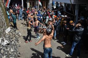 Rattan War Ritual For Safety And Prosperity To Gods In Indonesia