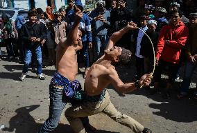 Rattan War Ritual For Safety And Prosperity To Gods In Indonesia