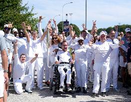 Paris 2024 - Paralympic Games Torch Relay - Fontainbleau