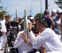 Paris 2024 - Paralympic Games Torch Relay - Fontainbleau