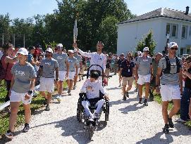 Paris 2024 - Paralympic Games Torch Relay - Fontainbleau