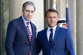 Emmanuel Macron meets with Ireland Prime Minister - Paris