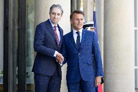 Emmanuel Macron meets with Ireland Prime Minister - Paris