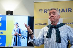 Ryanair Press Conference - Brussels