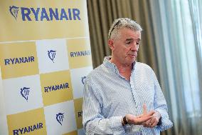 Ryanair Press Conference - Brussels