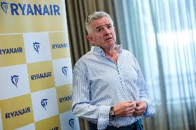 Ryanair Press Conference - Brussels