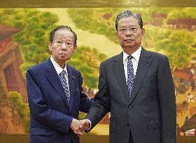 Ex-LDP secretary general Nikai in Beijing