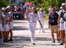 Paris 2024 Paralympics - Torch Relay In Fontainebleau