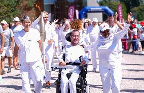 Paris 2024 Paralympics - Torch Relay In Fontainebleau