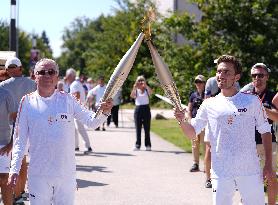 Paris 2024 Paralympics - Torch Relay In Fontainebleau