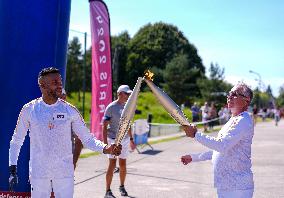 Paris 2024 Paralympics - Torch Relay In Fontainebleau