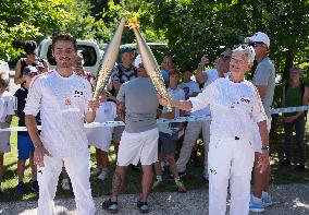 Paris 2024 Paralympics - Torch Relay In Fontainebleau