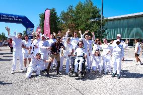 Paris 2024 Paralympics - Torch Relay In Fontainebleau