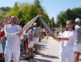 Paris 2024 Paralympics - Torch Relay In Fontainebleau