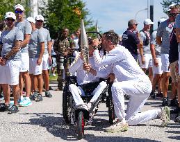 Paris 2024 Paralympics - Torch Relay In Fontainebleau